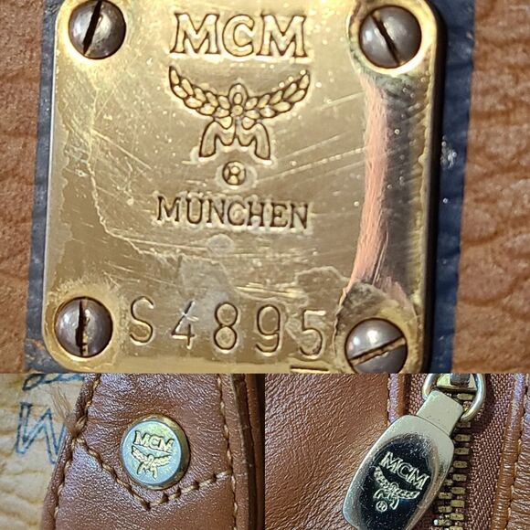 💯 Authentic Cognac MCM Tote Bag 🍀 - Picture 7 of 17